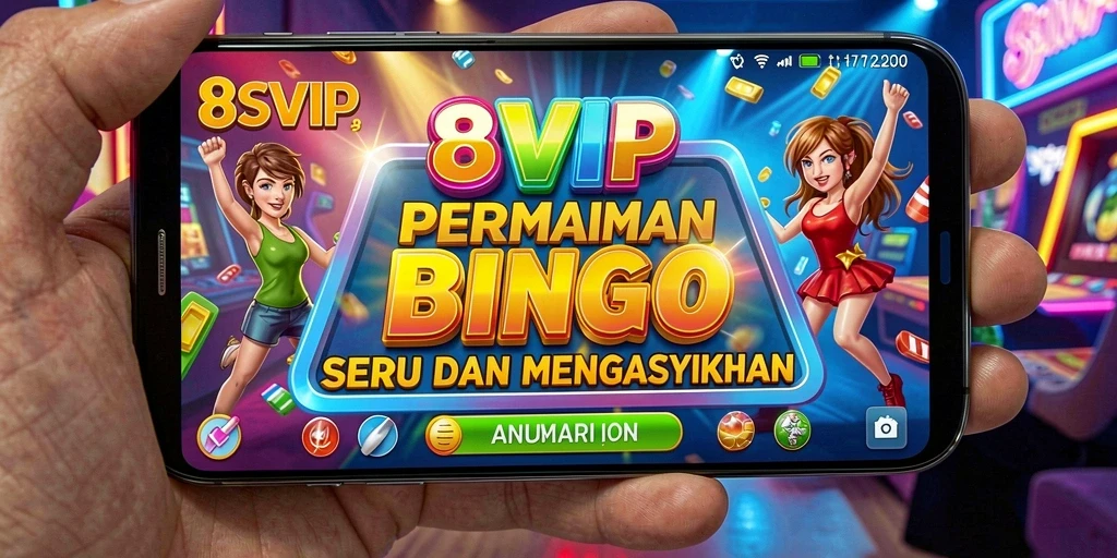 Screenshot gameplay Bingo 8SVIP yang mengasyikkan dan penuh semangat.