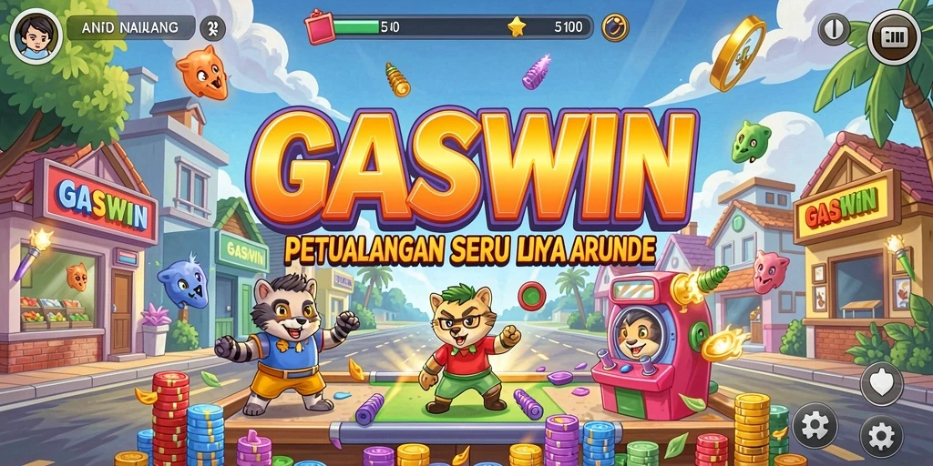 Tampilan gameplay <strong>GASWIN</strong> yang penuh aksi dan tantangan seru dalam dunia Arcade.