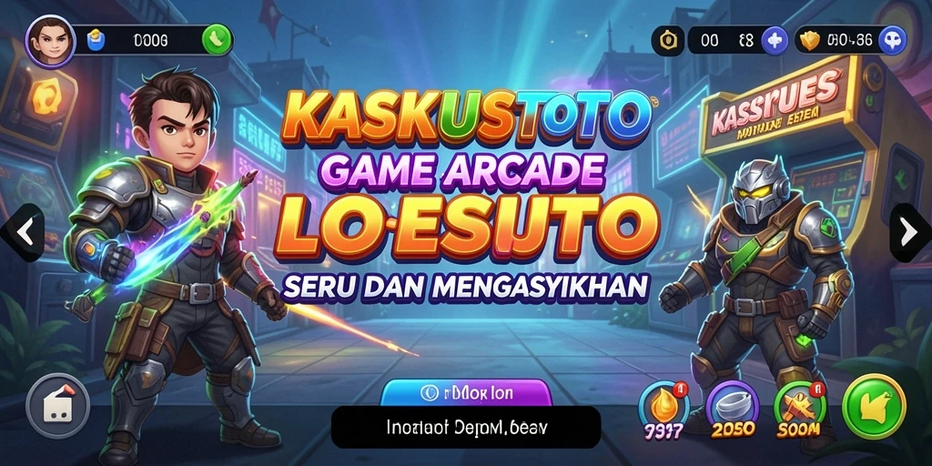 Tangkapan layar KASKUSTOTO menampilkan aksi seru di level permainan arcade.