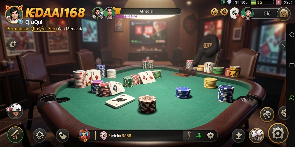Gameplay QiuQiu yang mendebarkan di KEDAI168.
