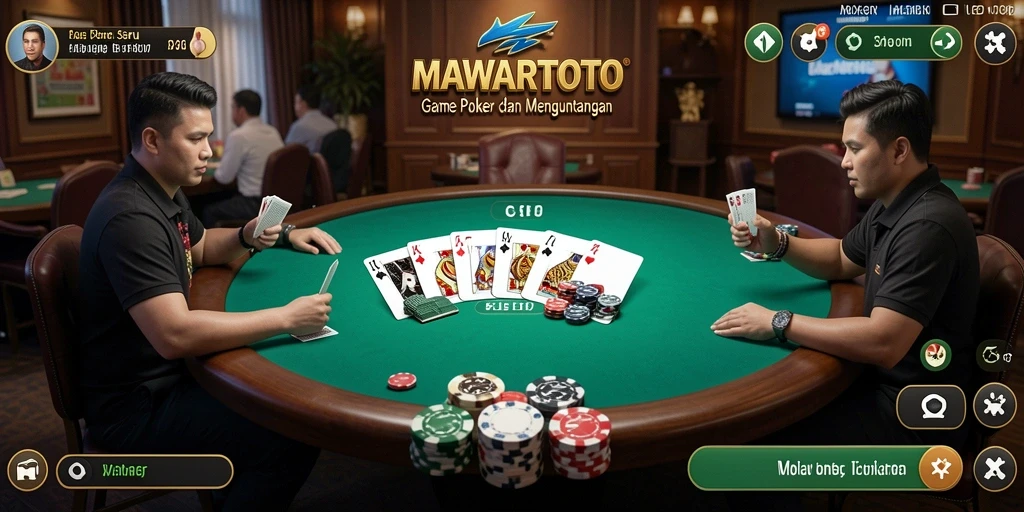 Screenshot gameplay poker yang mengasyikkan di MAWARTOTO.