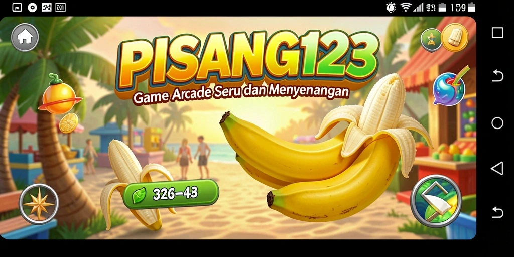Tampilan gameplay seru PISANG123 dengan grafis menarik.