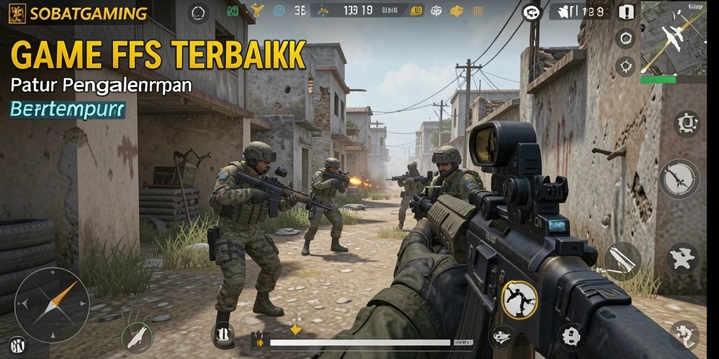 Screenshot menampilkan seru dan intensnya pertempuran dalam SOBATGAMING.